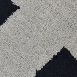 HAND TUFTED WOOL ECO-FRIENDLY AREA RUGS - Round,Beige Black,Geometric