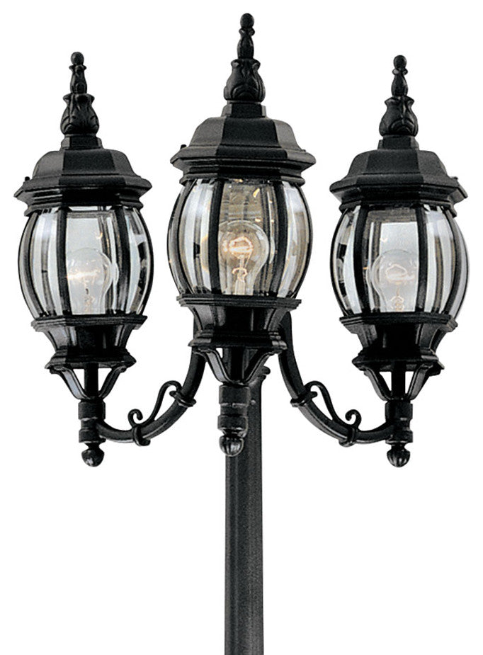 Designers Fountain 1923-BK 3 Light 84" 3 Head Post Lantern - White
