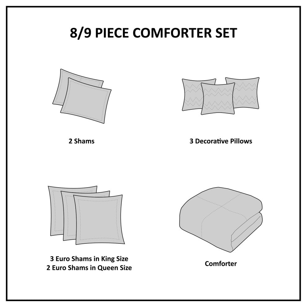 Madison Park Chateau Comforter Set, King