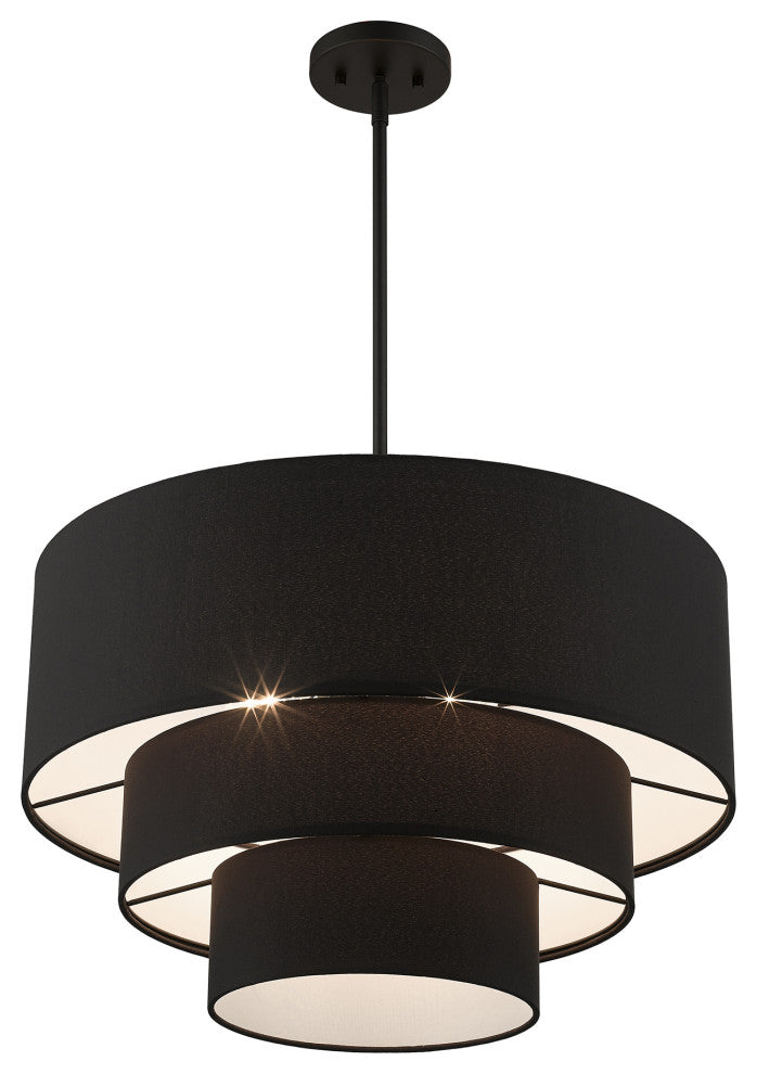 Bainbridge 4-Light Black Pendant Chandelier