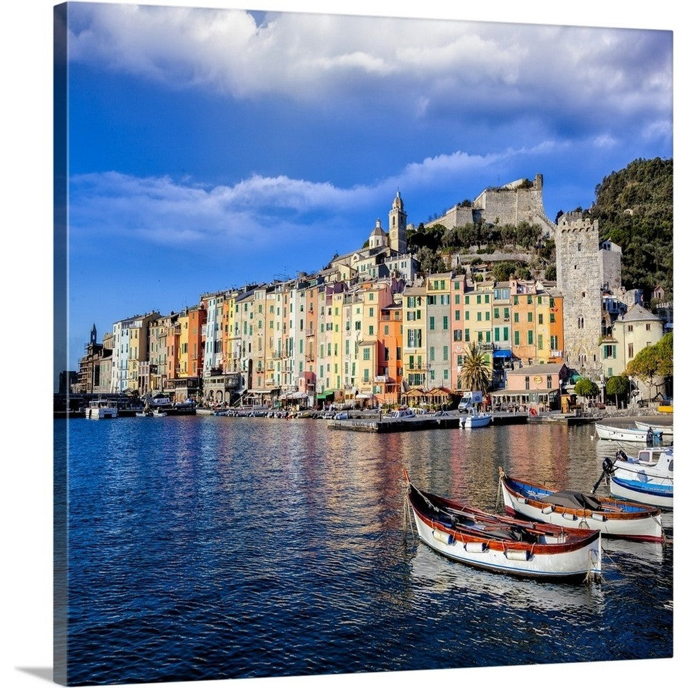 "Portovenere" Wrapped Canvas Art Print, 16"x16"x1.5"