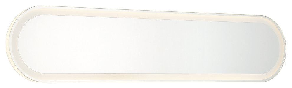 Minka Lavery 6119-2 30" W x 6-3/4" H Contemporary Oval Metal - White