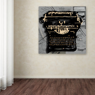 'Movie Typewriter' Canvas Art by Roderick Stevens