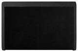 Stylus Black Boucle Fabric Full Bed, Black, King