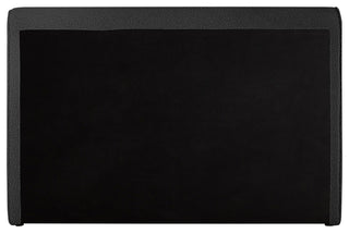 Stylus Black Boucle Fabric Full Bed, Black, King