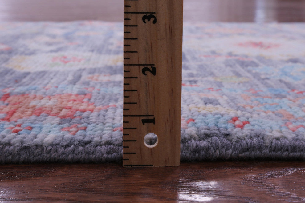 Turkish Oushak Hand Knotted Wool Runner Rug 2' 6" X 13' 3" - Q14980