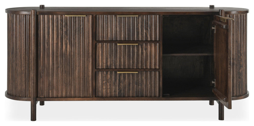 Redford 73" Mango Wood Mid-Century Modern Sideboard
