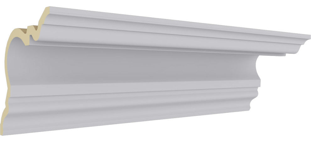 7 1/4"Hx7 1/8"Px9 7/8"Fx96 1/8"L, Devon Smooth Crown Moulding
