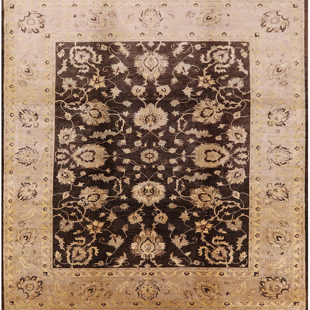 Ahgly Company Indoor Square Mid-Century Modern Area Rugs, 5' Square