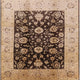 Ahgly Company Indoor Square Mid-Century Modern Area Rugs, 5' Square
