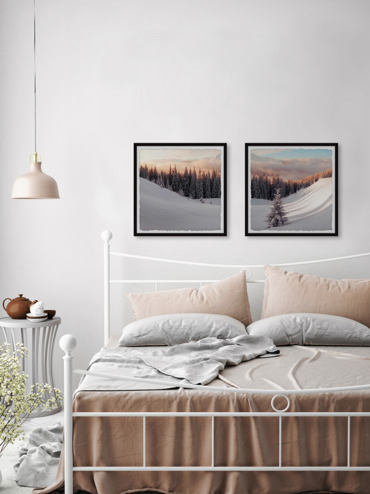 Feeling Frosty Diptych, 2-Piece Set, 18x18 Panels, 18x18