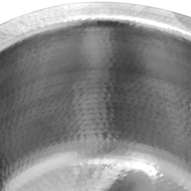 Nantucket Sinks RS15-SSMF 15-Inch Hand Hammered Round Stainless Steel Bar Sink