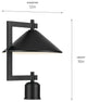16" 1-Light Outdoor Post Light