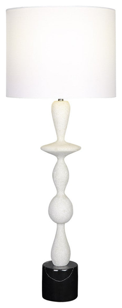 Uttermost Inverse White Marble Table Lamp 29796-1