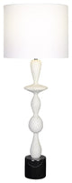 Uttermost Inverse White Marble Table Lamp 29796-1