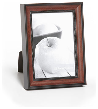 Traditional Ramino, 1", Charcoal, Dark Walnut, 4x6