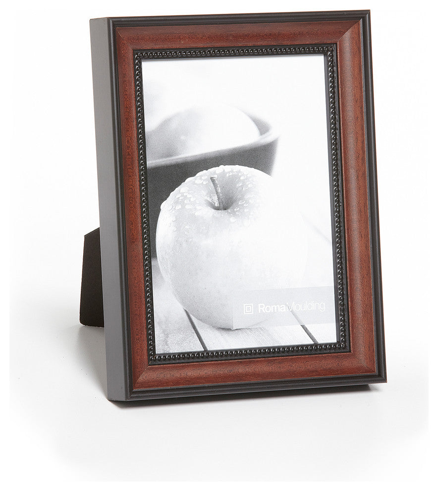 Traditional Ramino, 1", Charcoal, Dark Walnut, 4x6