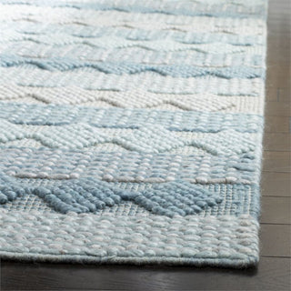 Safavieh Natura 8' x 10' Hand Loomed Wool Rug in Blue and Ivory