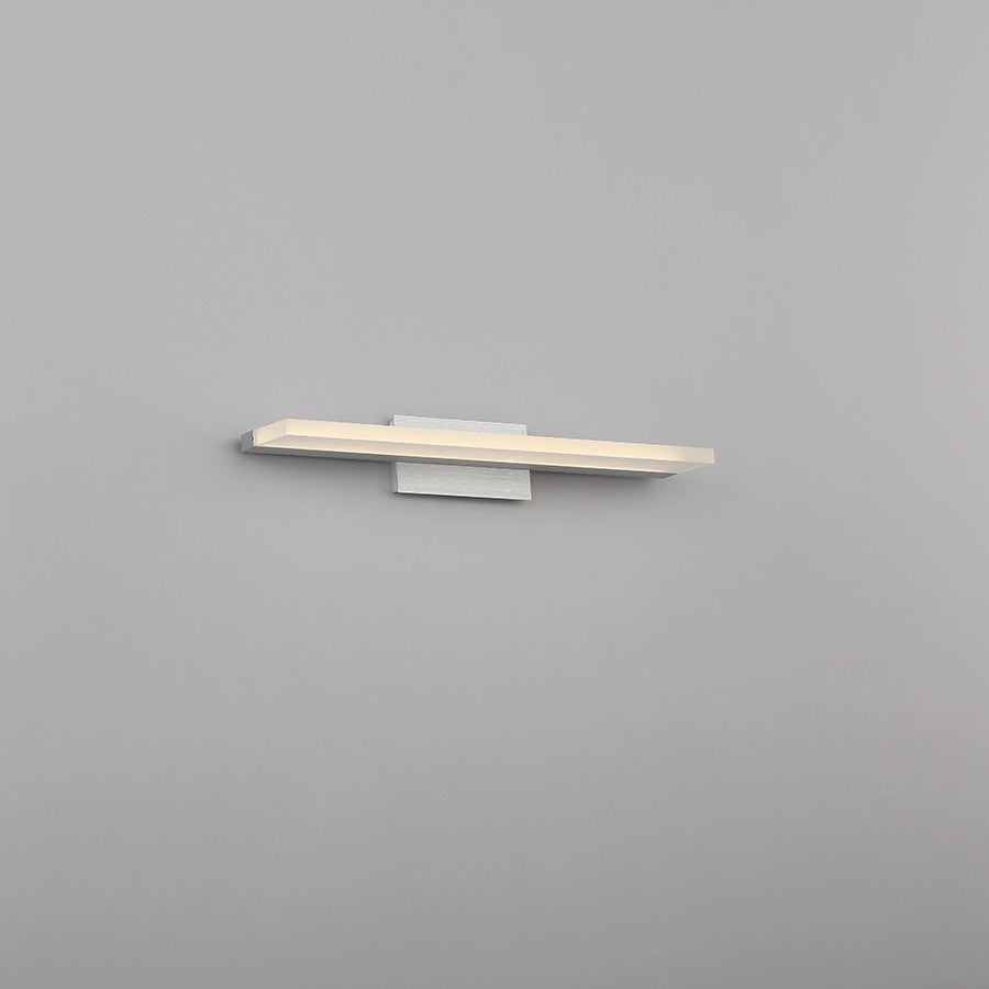 WAC Lighting Level 18"LED Bath Vanity & Wall Light in Brushed Aluminum
