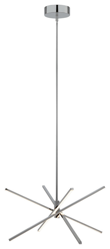Jaxx Pendant, LED 39W, 3500 LM, 120V, Polished Chrome