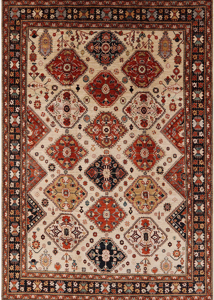 Ahgly Company Indoor Rectangle Mid-Century Modern Area Rugs, 5' x 8'