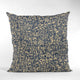 Plutus Blue Dotted Luxury Throw Pillow, 24"x24"