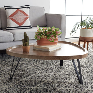 Safavieh Amira Coffee Table, Oak/Black