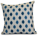 Decorative Holiday Pillow Geometric, Teal, 16"x16"