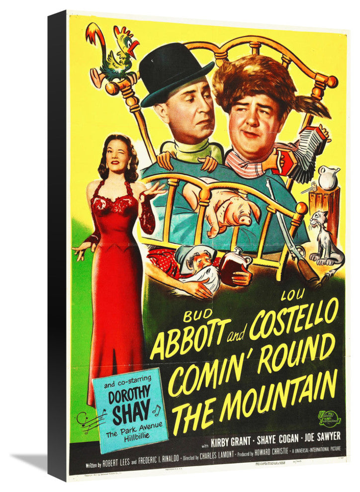 Abbott and Costello, Comin Round The Mountain, 14x22