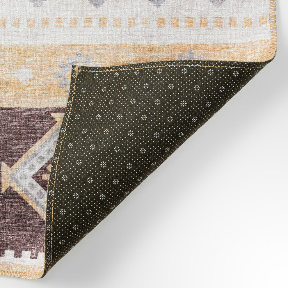 Indoor/Outdoor Sedona SN12 Goldenrod Machine Washable 8' x 10' Rug