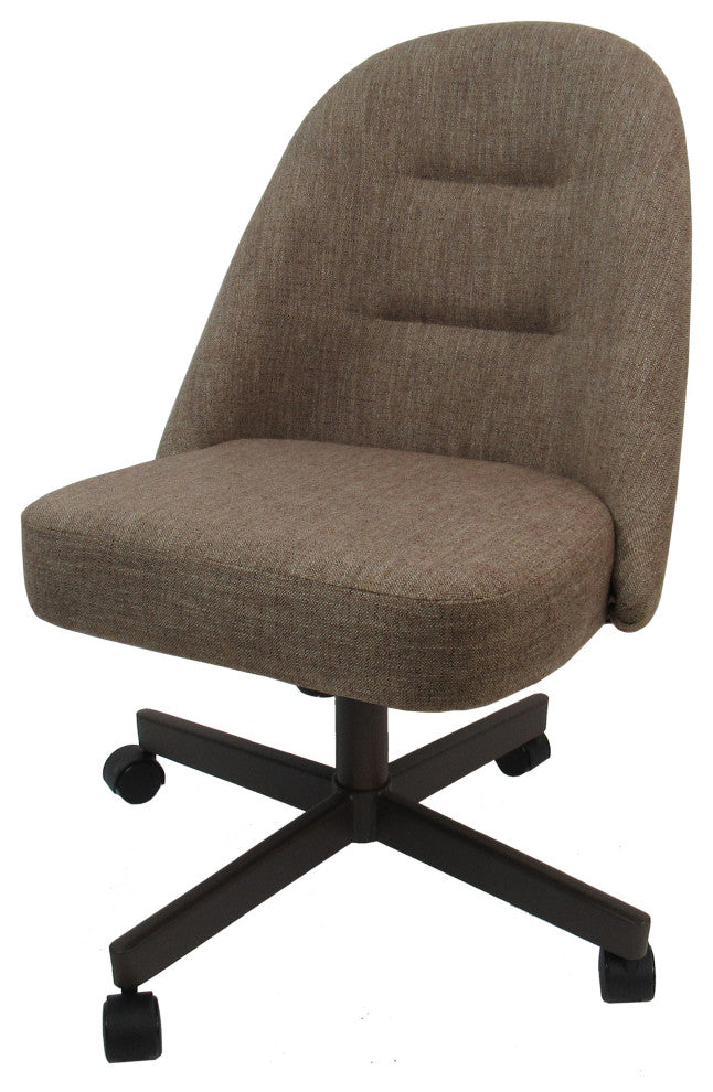 M-235 Swivel Metal Dining Caster Chair, Basin Beige - Coffee
