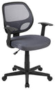 Flash Fundamentals Mid-Back Gray Mesh Swivel Ergonomic Task Office Chair...