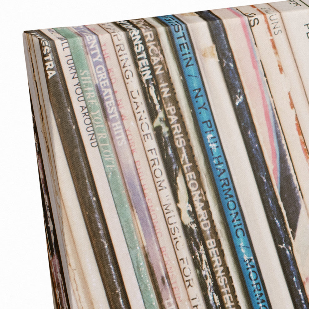 Vintage Vinyls 16x20 Canvas Wall Art