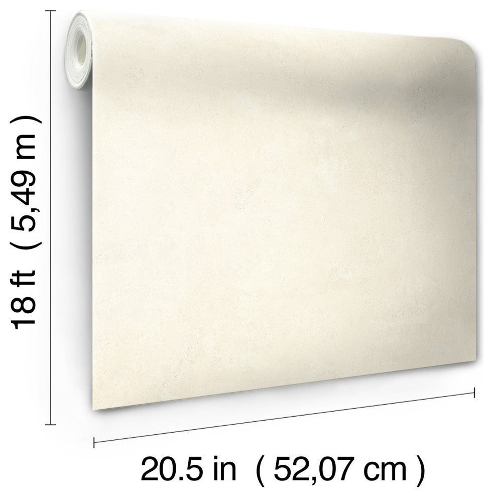 Mr. Kate Daphne Cream Limewash Peel and Stick Wallpaper