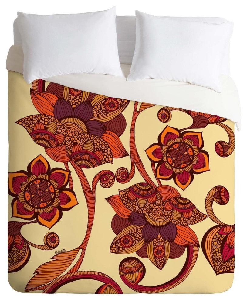 Deny Designs Valentina Ramos Boho Flowers Duvet Cover - Lightweight
