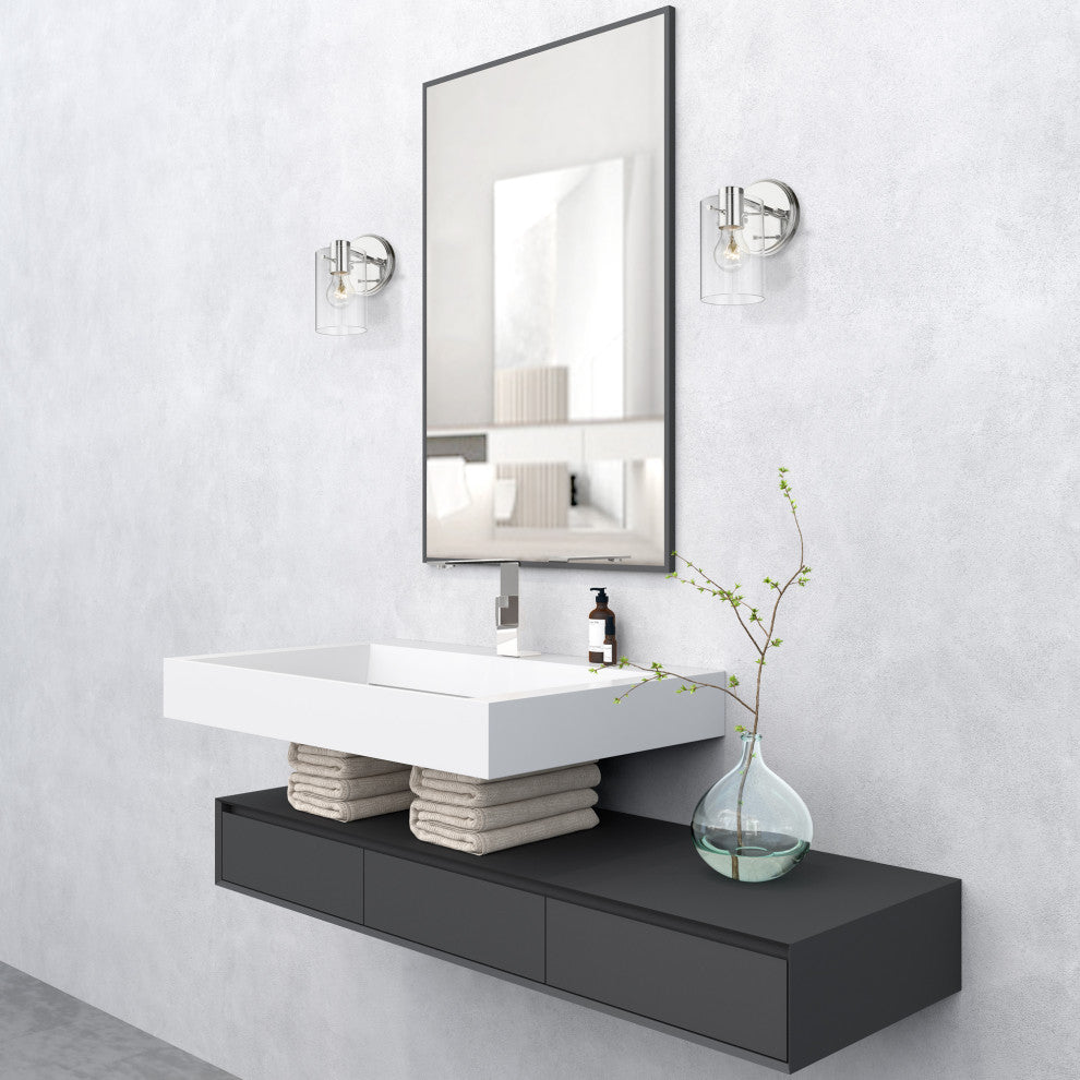 Munich 1 Light Polished Chrome Single Sconce