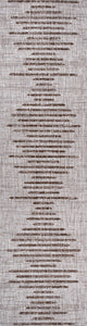 Zolak Berber Stripe Indoor/Outdoor Rug, Beige/Brown, 2 X 10