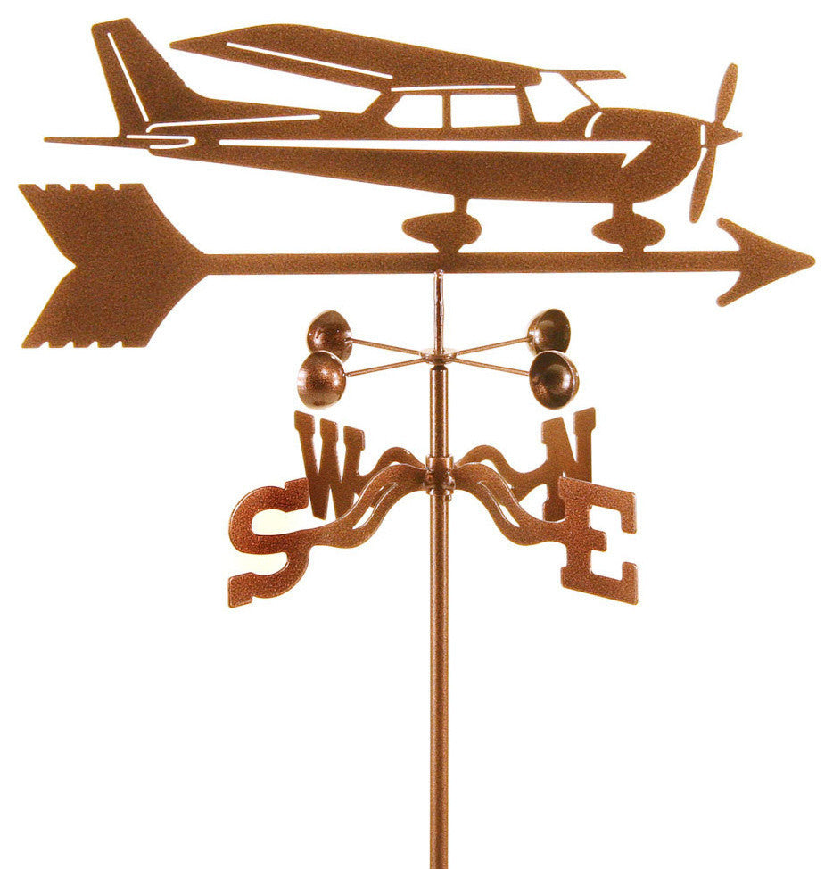 Cessna Airplane Weathervane With Deck Mount