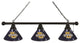 Holland Marquette University 3-Shade Billiard Light - Black Fixture