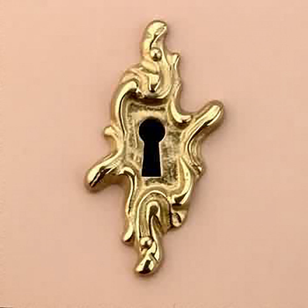 Keyhole Cover 2 1/2" H x 1 3/8" W Solid Brass Tarnish Resistant Keyhole Plate