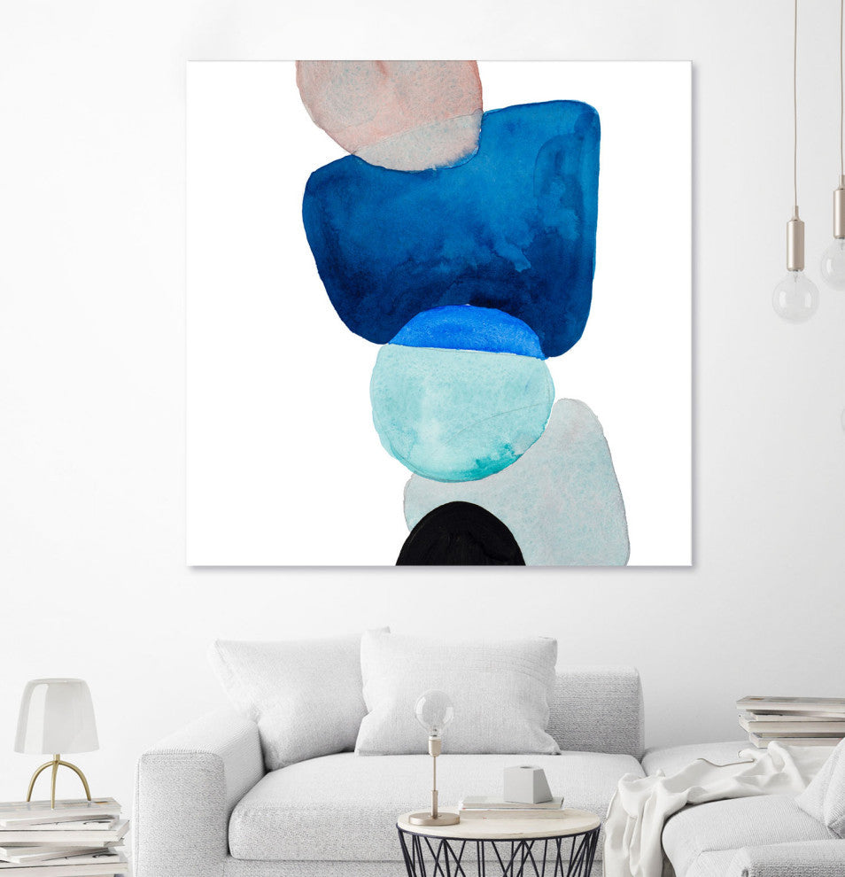 Head Over Heels Abstract I - 72 x 72 by Lanie Loreth