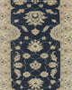 Yousafi Fine Chobi Malaak Gray and Beige Runner, 2''7x18''9