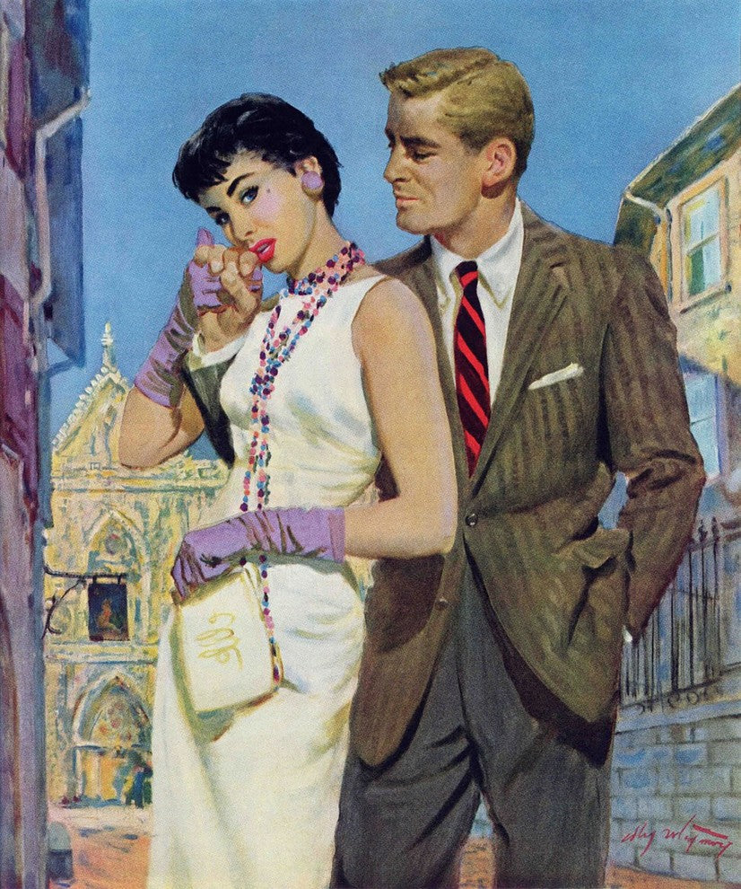 "The Lady Had an Angle" Painting Print on Canvas by Coby Whitmore