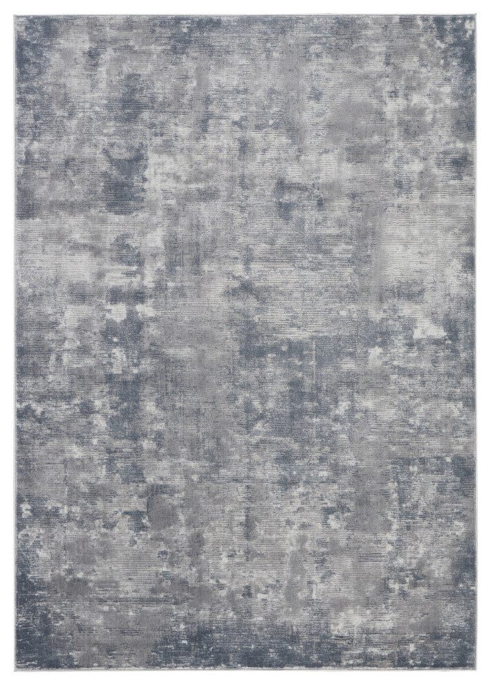 Nourison Rustic Textures 7'10" Round Grey Modern Indoor Area Rug