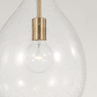 HomePlace Lighting Brentwood 1-Light Pendant 349011AD Aged Brass