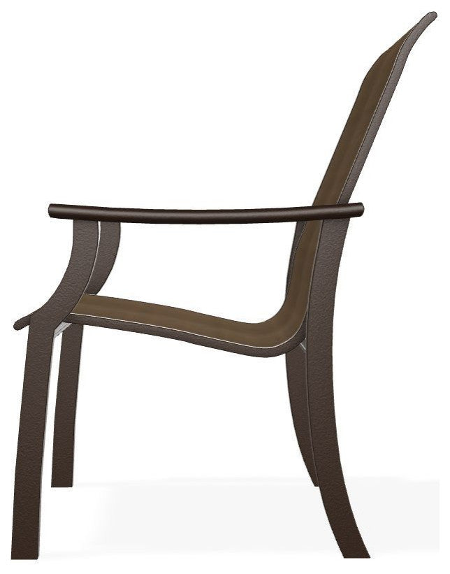 St. Catherine Sling Outdoor Armchair, Bark/Kona