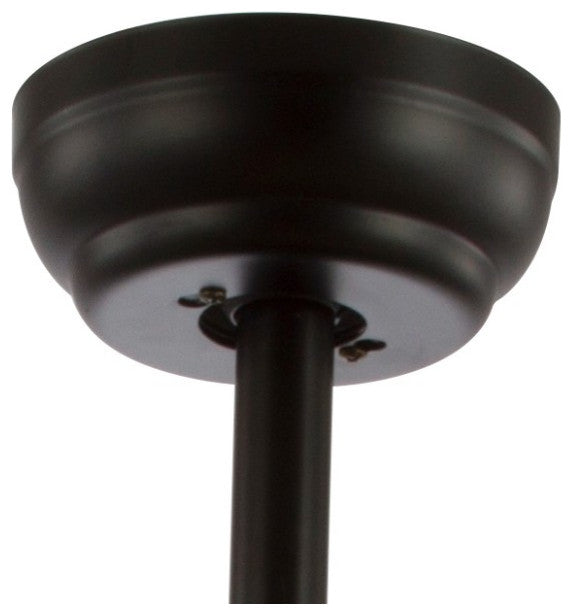 Lucas 52" Caged 3-Light Metal and Wood LED Ceiling Fan, Black