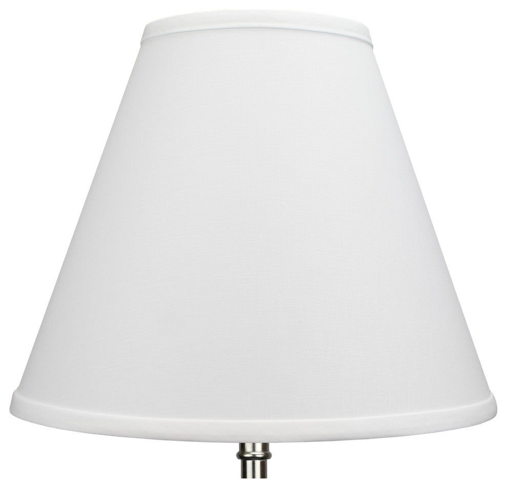 Fenchel Shades 6"x13"x11" Spider Attachment Empire Lamp Shade, Linen White