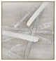 Chapman Framed Canvas - White Wash Frame