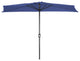 Patio Half Umbrella, 9', Blue
